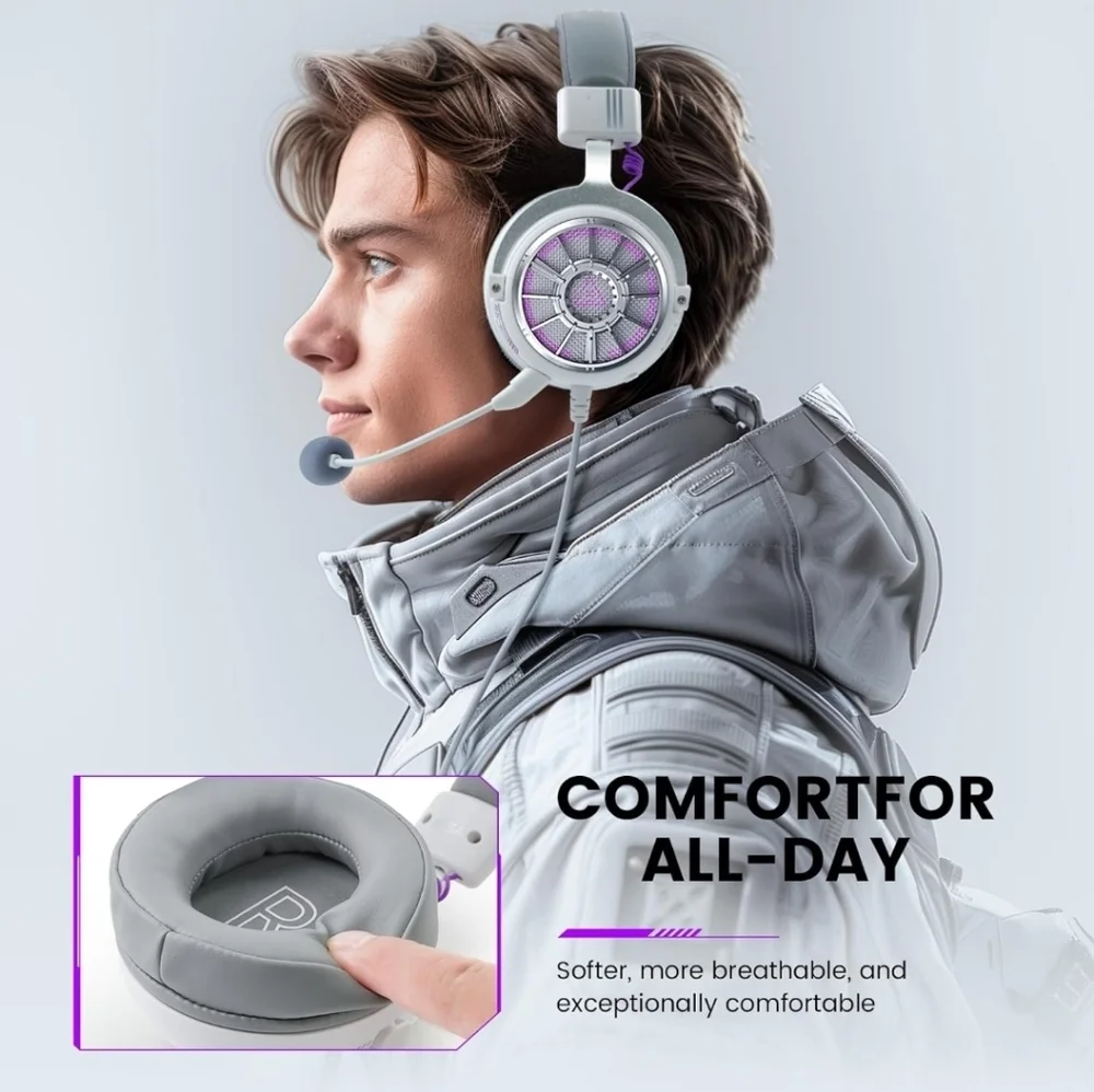 EKSA StarEngine S PC Gaming Headset-Stereo Surround Sound for PS4 PS5 Xbox One X
